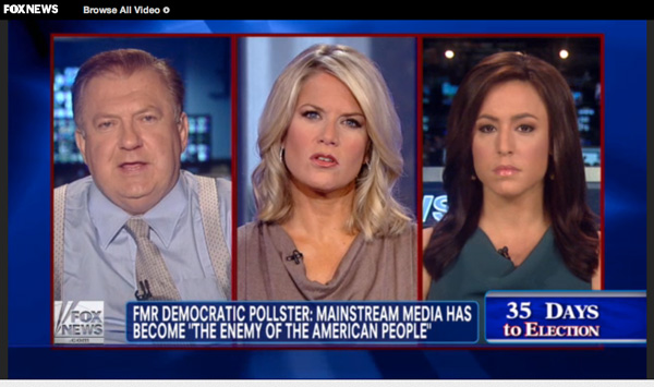 FOX News thinks Mainstream media is America's enemy.